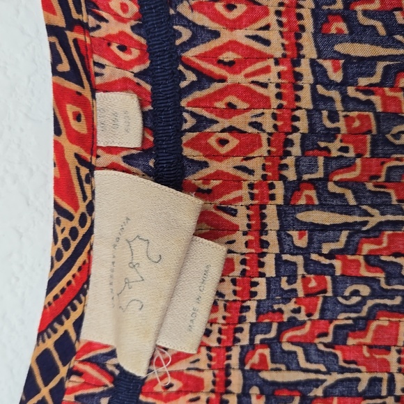 Anthropologie Vanessa Virginia elephant blouse top boho 6 - Picture 4 of 5